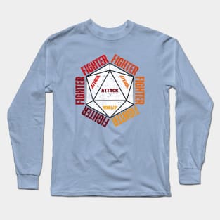 Fighter - Attack - Dungeons and Dragons Inspired Long Sleeve T-Shirt